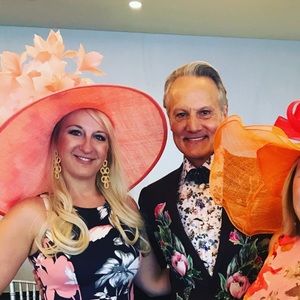 Coral Kentucky Derby hat